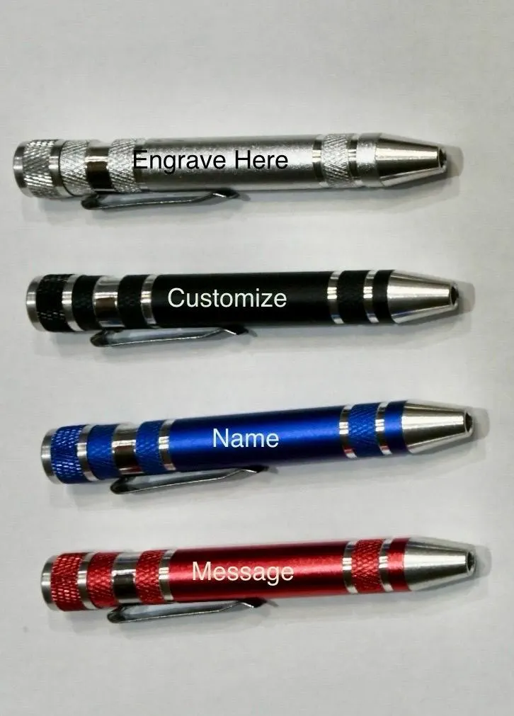 Personalized pocket screwdriver set
